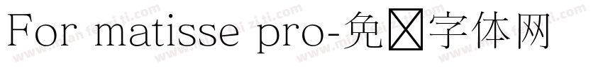 For matisse pro字体转换